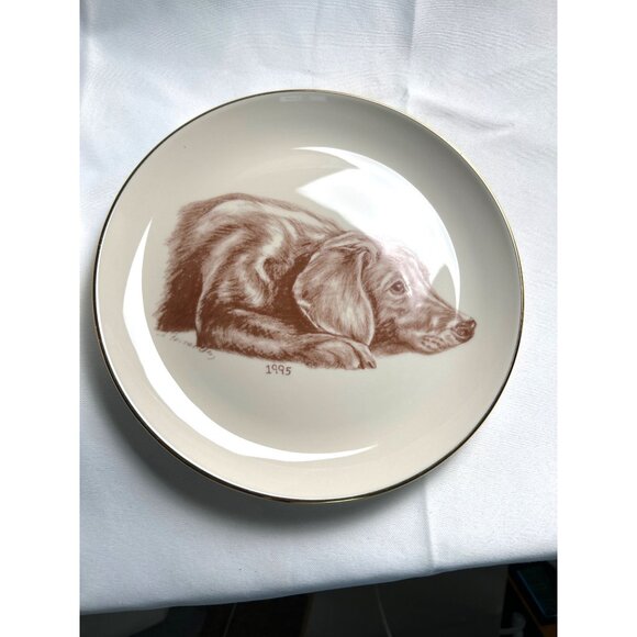 Laurelwood Other - Vintage Laurelwood Golden Retriever Limited Edition Decorative Plate 1995